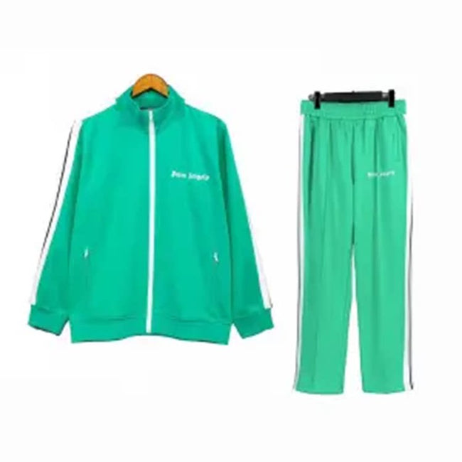 Palm Angels Classic Track Jacket & Pants Set - Emerald Green/White Hover Image