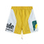 Rhude Championship Team Color Block Nylon Shorts
