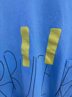 Paly Hollywood Vintage‑Wash Sky‑Blue Short‑Sleeve Tee