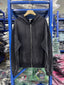 West Coast Choppers Distressed‑Cross Back‑Print Vintage Wash Full‑Zip Hoodie Black