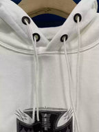 West Coast Choppers Front‑Back‑Sleeve Cross‑Logo Pullover Hoodie Off‑White