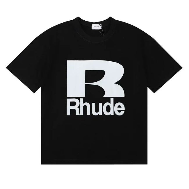 Rhude Big R Logo Front Print Oversized Tee Hover Image