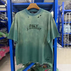 Paly Hollywood Vintage‑Wash Tie‑Dye‑Mottled‑Green Tee