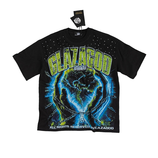 Glazagod Nuclear - T-Shirt Oversized-GREEN Hover Image