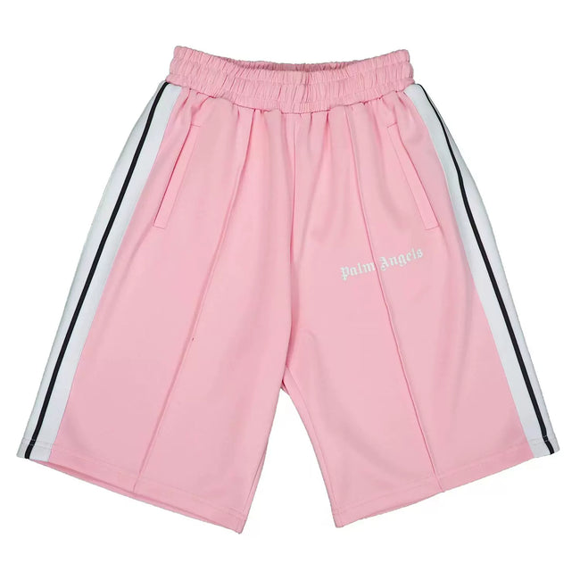Palm Angels Classic Track Shorts - Pink/White Hover Image