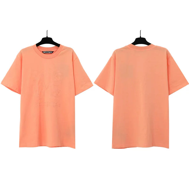 Palm Angels Washed Sketch Bear Graphic T-Shirt - Peach Orange Hover Image