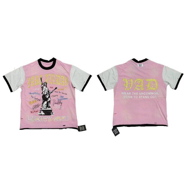 Vare All Day Liberty Club Statue Of Liberty Color Block Ringer T‑Shirt Hover Image