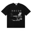 Rhude I Need A Getaway Beach Palm Tree Graphic Black Oversized T‑Shirt