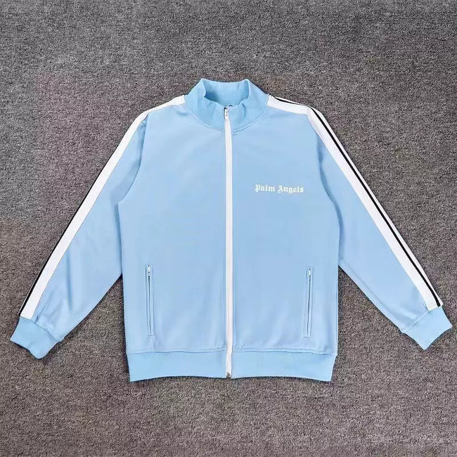 Palm Angels Classic Track Jacket - Light Blue/White Hover Image