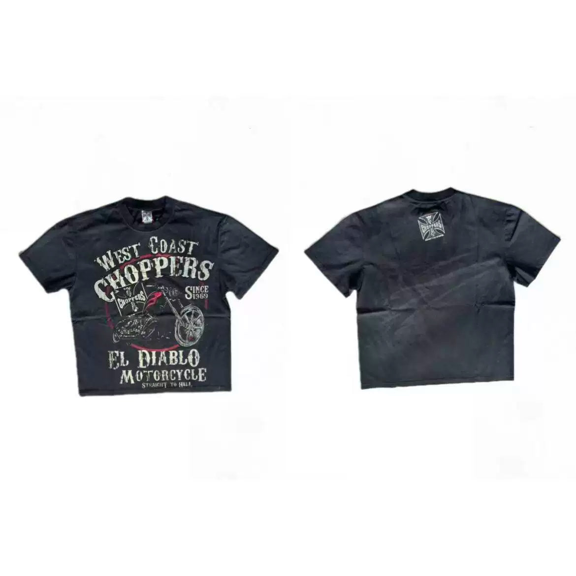 West Coast Choppers El Diablo Motorcycle Dual‑Side Graphic Short Sleeve Tee