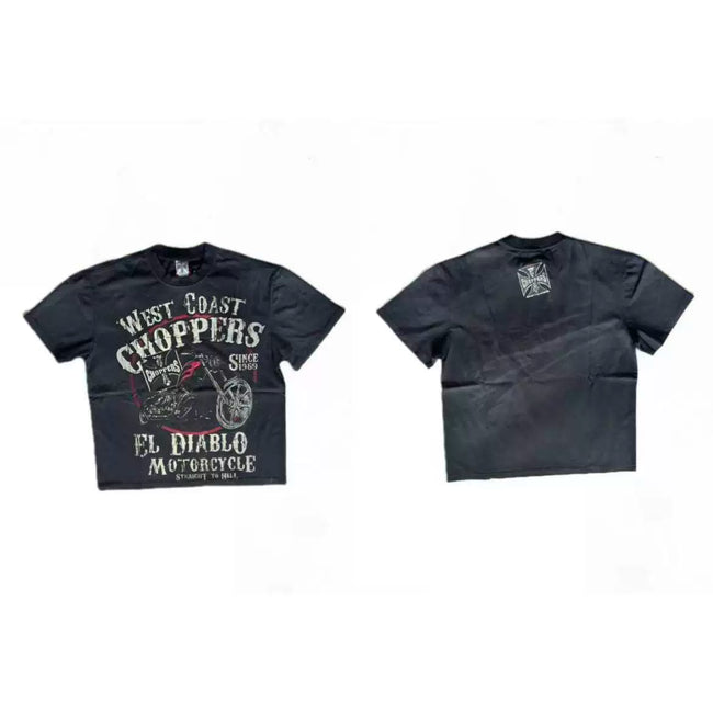 West Coast Choppers El Diablo Motorcycle Dual‑Side Graphic Short Sleeve Tee Hover Image