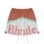 Rhude Color Block Logo Nylon Shorts