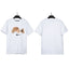 Palm Angels Graffiti Splatter Bear Graphic T-Shirt - White