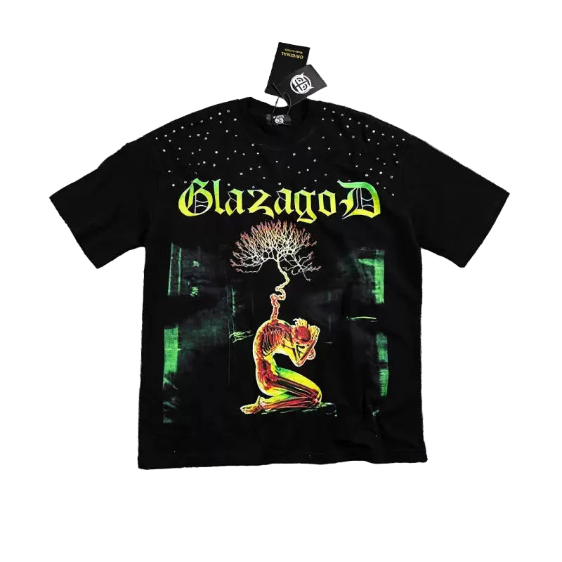 Glazagod Growth - Heavyweight Terry Oversized Tee