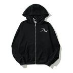 RHUDE Cursive Script Back Logo Pullover Hoodie Black
