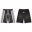 Roughplay Black Side‑Stripe Snap Button Sweat Shorts