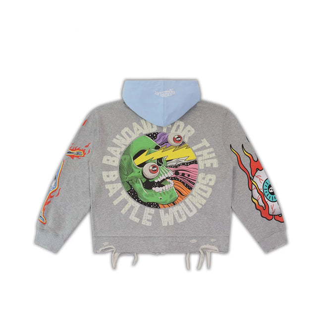 Roughplay Graphic Zip‑Up Hoodie Main Image