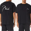 Rhude Cursive Script Dual‑Sided Oversized T‑Shirt Black