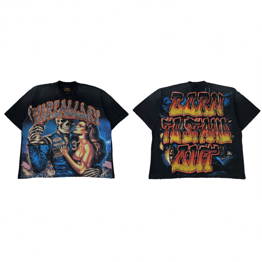 Vare All Day Skeleton Victory Vintage Washed T‑Shirt