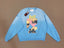 Play Hollywood Vintage‑Wash Gradient Blue Cropped Crewneck Sweatshirt
