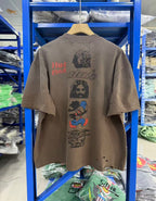 Play Hollywood Vintage‑Wash Washed‑Brown Tee
