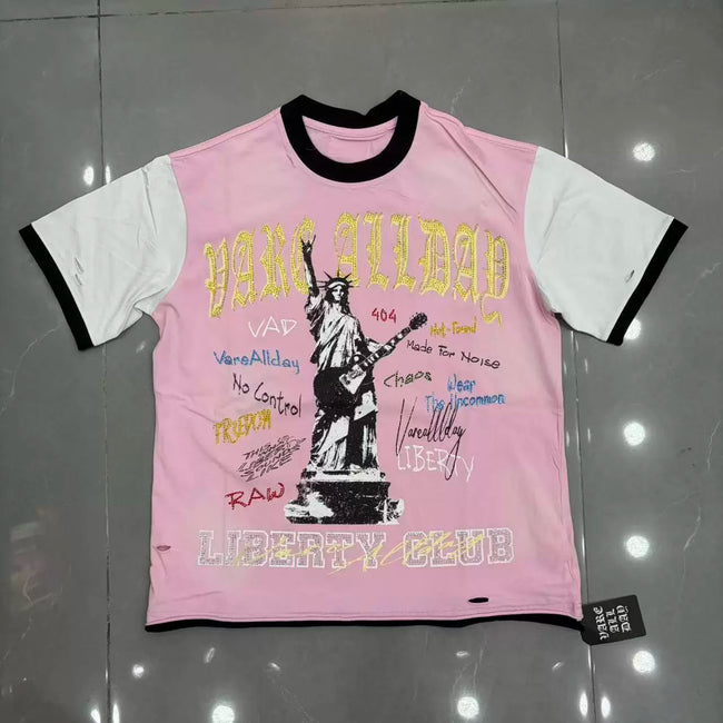 Vare All Day Liberty Club Statue Of Liberty Color Block Ringer T‑Shirt Main Image