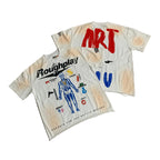Roughplay  Sun‑Faded Cropped Street‑Grunge T‑Shirt