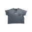Play Hollywood PALY Faded Washed Distressed Pocket Cropped Boxy Short‑Sleeve Tee