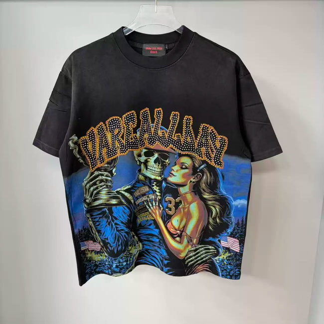 Vare All Day Skeleton Victory Vintage Washed T‑Shirt Main Image