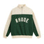 Rhude Color Block Quarter Zip Arch Logo Sweatshirt Forest Green
