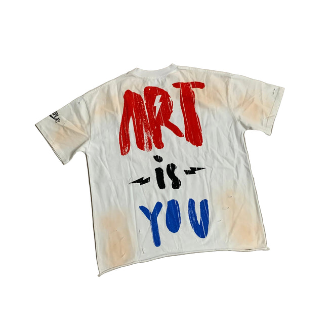 Roughplay  Sun‑Faded Cropped Street‑Grunge T‑Shirt Main Image