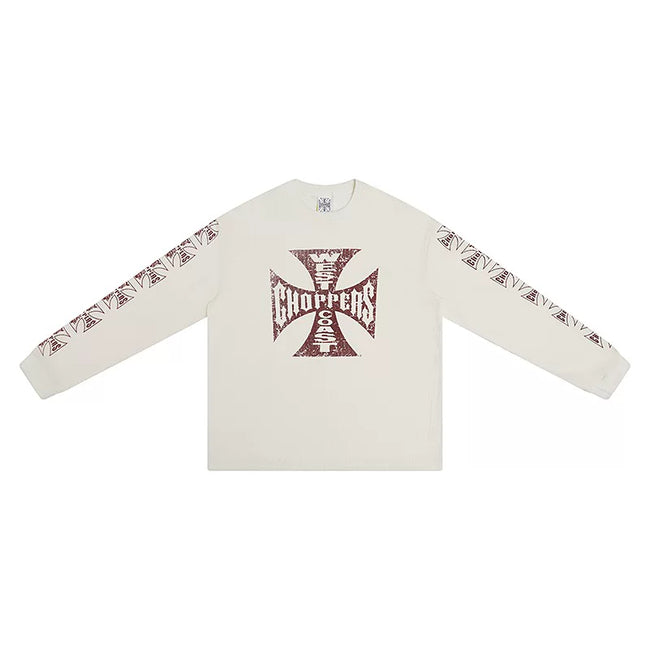 West Coast Choppers Off‑White Oversized Streetwear Shirt Sleeve Print Hover Image