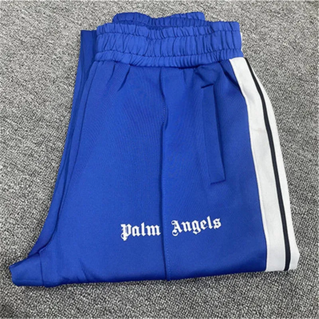 Palm Angels Classic Track Pants - Blue/White Hover Image