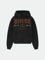 RHUDE Bay Of Angels Yacht Club Graphic Hoodie Black