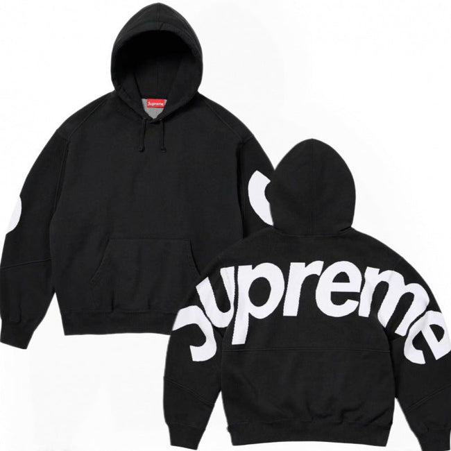 Supreme Big Logo Hooded Sweatshirt - Black Hover Image