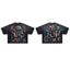 ROUGHPLAY Multicolor In‑Art Boxy Cropped T‑Shirt