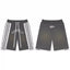 Roughplay Dark Grey Side‑Stripe Snap Button Sweat Shorts