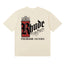 Rhude Crown Premium Filters Gothic Logo Cream Oversized T‑Shirt