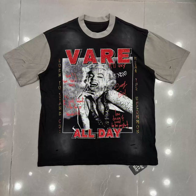 Vare All Day Marilyn Monroe Color Block Vintage Distressed T‑Shirt Main Image