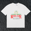 Rhude East Hampton Yacht Club Palm Crest Vintage White Oversized T‑Shirt