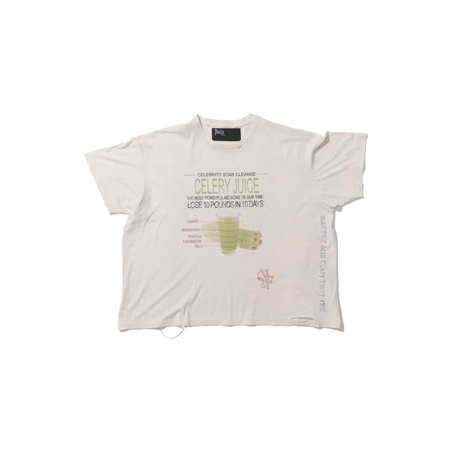 Play Hollywood Celery Juice Celebrity Star Cleanse Graphic Cropped Boxy Short‑Sleeve Tee Hover Image