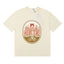 Rhude Chateau Rhude Vintage Wine Label Cream Oversized T‑Shirt