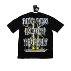 Glazagod Graphic Heavyweight T-Shirt Oversized-BLACK