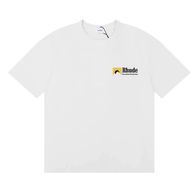 Rhude Small Mountain Logo Left Chest Oversized Tee White Hover Image