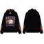 RHUDE Eagle Graphic Flame Sleeve Hoodie Black