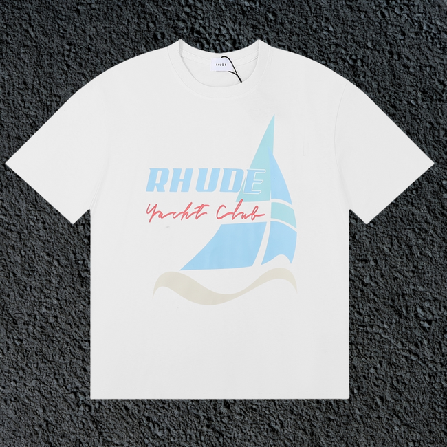 Rhude Yacht Club Sailboat White Oversized T‑Shirt Hover Image