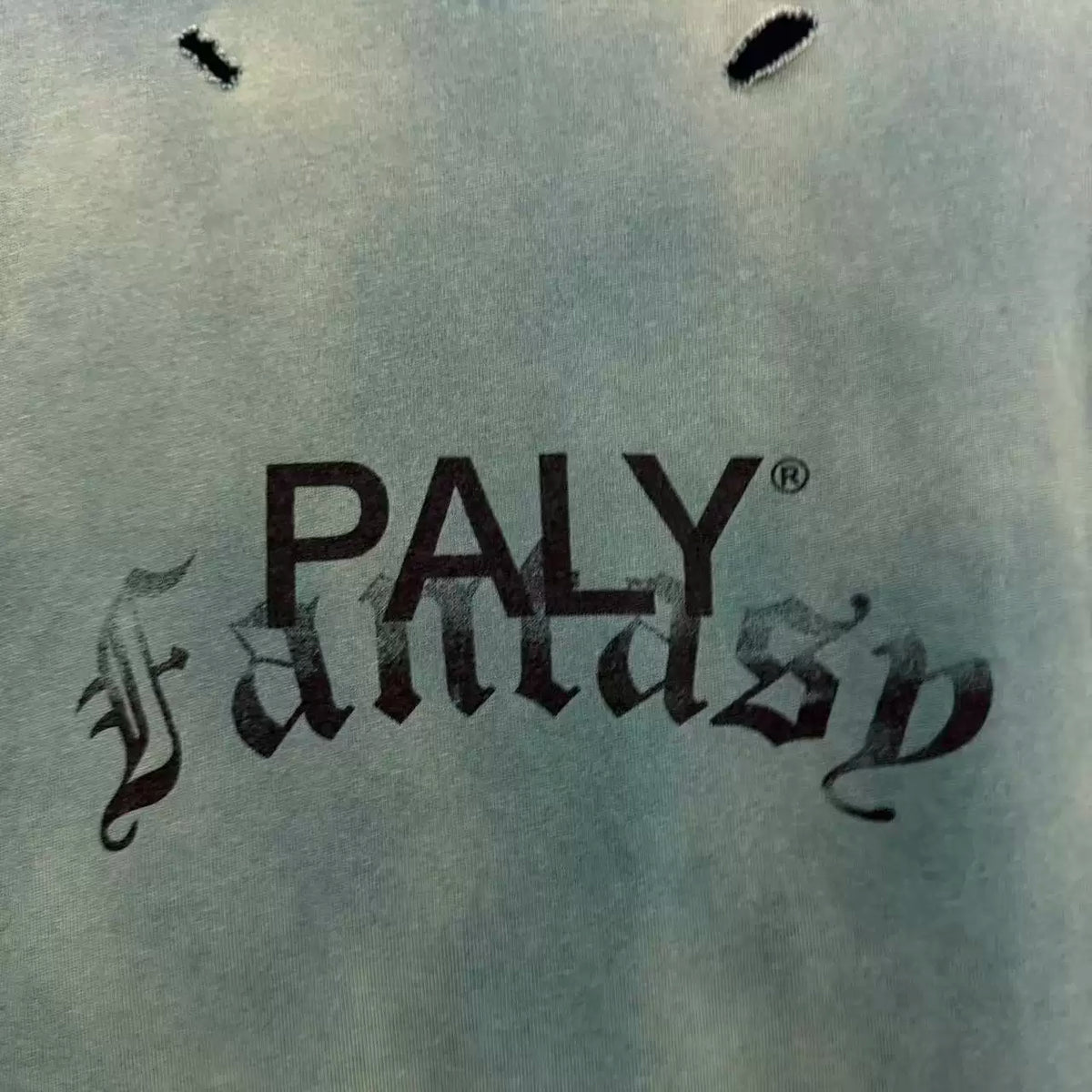 Paly Hollywood Vintage‑Wash Tie‑Dye‑Mottled‑Green Tee