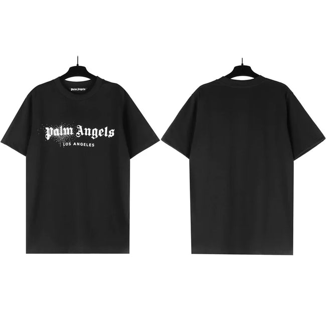 Palm Angels Los Angeles Spray Logo T-Shirt - Black Hover Image