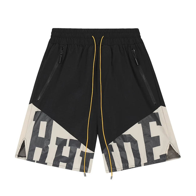 Rhude Color Block Zip Pocket Street Shorts Hover Image