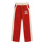 RHUDE East Hampton Color‑Block Wide Leg Sweatpants Red